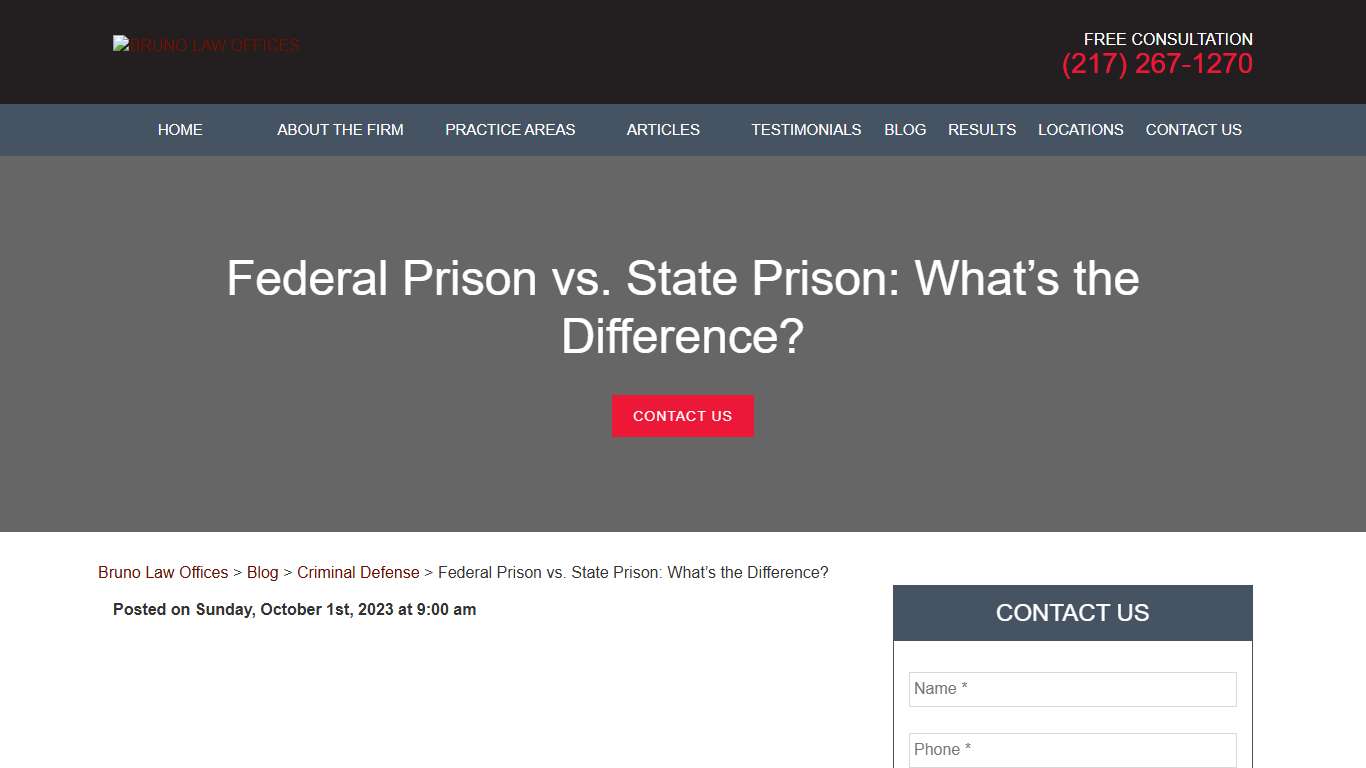 Federal Prison vs State Prison: What's the Difference?